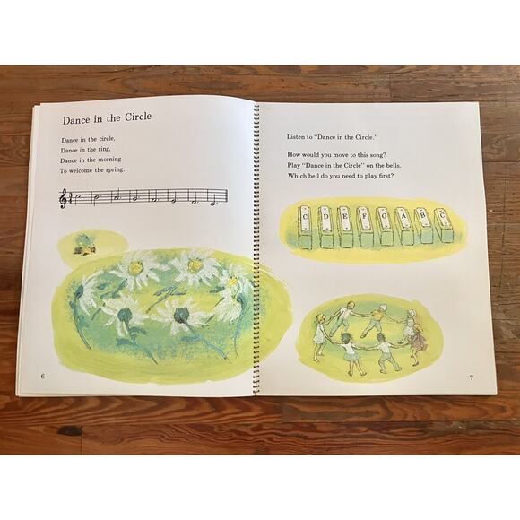 Giant Vintage 1966 Exploring Music 22in x 17in Hardback Childrens Teaching Book - Picture 3 of 8